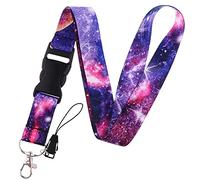 Cordón para el cuello, cordón personalizado con hebilla de seguridad para titulares de documentos de identidad, llaves, permisos de trabajo, teléfonos móviles ( Color : Night sky 1 , Size : 51.5cm )