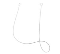 Cordón para tapones de oídos, cordón de seguridad resistente a tirones, cordón conector de tapones de oídos de silicona para la mayoría de los tapones de oídos con puntas extraíbles (blanco)