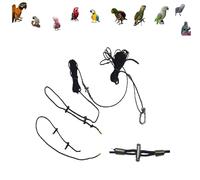 Cordón pata plus 1,5 metros: 50 cm de paracord para insertar en el anillo del loro con 2 barriles de metal para detener el cordón, y 1 metro elástico para prevenir accidentes