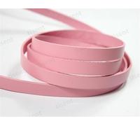 cordón Plano de Cuero Tira Plana de Cuero Vaca Genuino 10mm x 2mm, Banda Real 1cm Ancho for Hacer Pulseras DIY, Manualidades(Pink)
