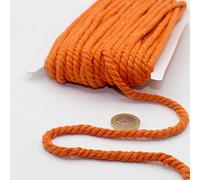 Cordón Redondo de algodón de 20 Metros, 05 mm, Cuerda Trenzada con Alma de algodón Natural, Ideal para Bricolaje, Costura, versátil 5 mm 10 Fucsia