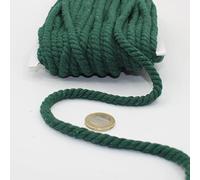 Cordón Redondo de algodón de 20 Metros, 08 mm, Cuerda Trenzada con Alma de algodón Natural, Ideal para Bricolaje, Costura, versátil 8 mm 07 Naranja