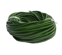 Cordón redondo de cuero de vaca, Cordón de cuero 2 metros, multicolor, 3-10 mm ancho, for joyería DIY(Grass Green,10mm)
