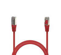 Cordon réseau RJ45 Cat. 6 100% Cuivre blindé FTP Rouge 0.50 m