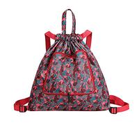 Cordón Sello Impermeable Plegable Deportes Fitness Mochila Mochila de Viaje Ligera (K, One Size)