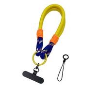 Cordón universal 2 en 1 for teléfono móvil, correa corta for muñeca, con rotación de 360°, pulsera multifuncional.(Yellow/Gold)