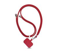 Cordón universal for teléfono celular con correa de nailon ajustable for colgar en el cuello.(Red)