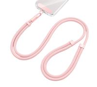 Cordón universal for teléfono con clip, anticaídas, rotación de 360 grados, ajustable for cuello o bandolera, compatible todas las fundas Apto para senderismo, ciclismo o actividades de av(Pink)
