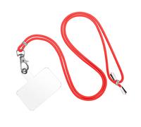 Cordón universal para smartphone Nylon trenzado ajustable 90cm rojo