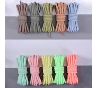 Cordones anchos y redondos para el cuidado del zapato, se adaptan perfectamente a cualquier diseño de entrenador o bota (120 cm, blanco)