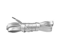 Cordones creativos de cuero suave plateado y dorado de 120cm para mujeres y hombres, zapatos deportivos informales de baloncesto, cordones para botas