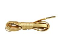 Cordones creativos de cuero suave plateado y dorado de 120cm para mujeres y hombres, zapatos deportivos informales de baloncesto, cordones para botas