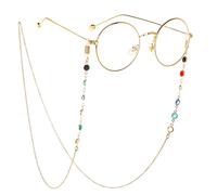 Cordones De Cadena Para Anteojos Para Mujer, Cadenas De Metal Retro Para Gafas De Sol, Soporte Para Gafas, Correa Para El Cuello,19
