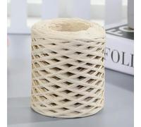Cordones de papel rafia, Hilo mezclado de yute paja, 1 rollo, 200M, Multicolor, for manualidades hechas a mano, tejido, ganchillo, bricolaje(Earth Color 02)