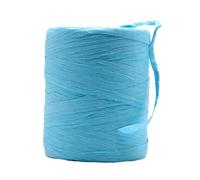 Cordones de papel rafia, Paquete de cinta paja 3 rollos multicolor 2,0 mm 180 m por rollo(Lake Blue)