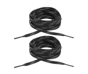 Cordones de patín de doble : material de algodón encerado con acabado de nudo de alta fricción, accesorios para zapatos de patinaje de colores brillantes, recurso profesional para patines, col
