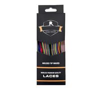Cordones de patines de ruedas, cordones trenzados dobles, cordones multiusos para patines de ruedas, patines en línea, patines de hielo y patines de hockey, Colorido2, 108"