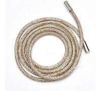 Cordones de repuesto, Cordones de repuesto for cordón de bricolaje for sudaderas, pantalones, pantalones deportivos, cuerda de cristal brillante, cordón redondo de repuesto, cuerda de goma, manguera d