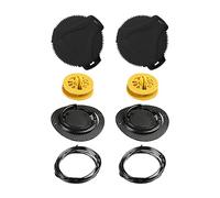 Cordones de zapatillas sin atar,cordones sin atar,Cordones ajustables sin ataduras con hebilla giratoria | Suministro de zapatos deportivos de alambre de liberación rápida para correr, Negro , Se