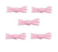 Cordones De Zapatos Para Senderismo 5 pares de cordones redondos de colores blancos con purpurina, cordones brillantes a la moda, zapatillas deportivas informales blancas(Colorful Pink,180 cm)
