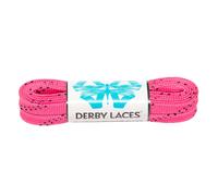 Cordones Derby encerados de 60 pulgadas en rosa intenso para patines de hockey sobre patines, patines de hielo y botas