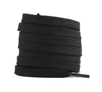 cordones elásticos, Cordones planos de doble capa en blanco 60 cm - 160(Black,7.375)