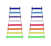 Cordones elásticos de silicona sin atar para adultos, aptos para zapatillas de deporte, zapatillas de correr, botas y botes, zapatos de ocio, flexibles, duraderos, resistentes al agua, fáciles de