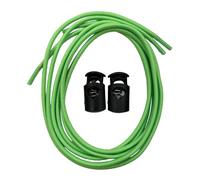 Cordones elásticos para zapatillas de deporte, zapatos y botas. Con sistema de cierre rápido ajustable sin atar, para adultos y niños, transición rápida en triatlón y duatlón. 85cm largo (Verde F.)