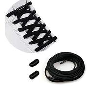 Cordones Elásticos Sin Nudo para Hombres Mujeres Niños | Cordones de Zapatos/Cordones Zapatillas Deporte Cordones Elásticos de Goma con Hebilla Metal [No es Necesario Atar los Cordones de los Zapatos]