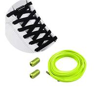 Cordones Elásticos Sin Nudo para Hombres Mujeres Niños | Cordones de Zapatos/Cordones Zapatillas Deporte Cordones Elásticos de Goma con Hebilla Metal [No es Necesario Atar los Cordones de los Zapatos]