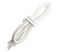 Cordones franceses - Redondos y muy gruesos - 5 mm - 110 cm - 100 % algodón - Color: Blanco - HECHO EN FRANCIA Heritage Company