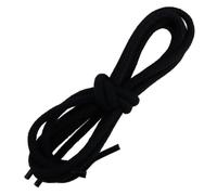 Cordones franceses - Redondos y muy gruesos - 5 mm - 110 cm - 100 % algodón - Color: Negro - HECHO EN FRANCIA - Heritage Company