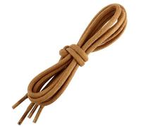 Cordones franceses - Redondos y muy gruesos - 5 mm - 125 cm - 100 % algodón - Color: Marrón camel - HECHO EN FRANCIA