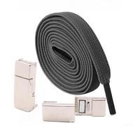 Cordones magnéticos para zapatos, elásticos, sin atar, cordones planos ajustables rápidamente con hebilla fuerte para hombres, mujeres, niños, deportes, uso diario casual, para un fácil cierre de un