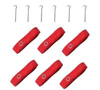 Cordones para cancha de voleibol - Marcadores de cincha duraderos | Juego de límites de courrt resistentes a la intemperie | Pinchos de acero inoxidable incluidos | Cuerda de voleibol portátil