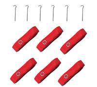 Cordones para Cancha de Voleibol - Nylon 25x20x2.5cm | Juego de Marcado ďe đe Playa con líneas d́e límites Resistentes a la Intemperie | Kit d̄e línea dé cancha portátil con estacas ďé Acero ino