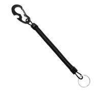 Cordones para llaves con mosquetón, llavero de resorte, correa de seguridad elástica retráctil antipérdida para mochila, kayak, pesca, buceo, mujeres, cinturón de trabajo