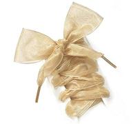 Cordones para zapatos de 4 cm de ancho de gasa de encaje plano de seda satinada, zapatillas deportivas, botas, cuerdas de organza para niños y adultos, 160 cm - E - 1 par