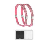 Cordones para zapatos de tacón alto para sujetar correas de instalación de artefactos que caen para sujetar zapatos a los tacones para que no se caigan. Zapatos Cordones Negro, Rosa intenso., talla