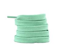 Cordones planos clásicos for zapatillas deportivas informales, blancos y negros, accesorios for cordones de equilibrio(Light green,140cm)