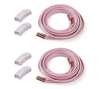 Cordones Planos,Cordones Redondos Sin Corbata Mal Magnic Hook Locks2 Pares Cordones Elásticos con Hebillas MalCordones Elásticos Sin CorbataCordones Planos Elásticos for ZapatillasZapatos CasualesPlan