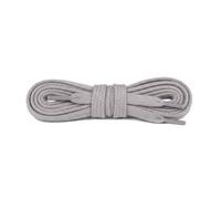 Cordones Planos de Algodón 1 Par - Cordones Resistentes para Calzado Diario - Resistentes al Desgarro y Color Duradero - Para Zapatillas y Botas (Gris | 90 cm - 5 a 6 pares de ojales)