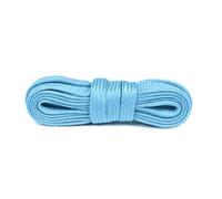Cordones Planos de Poliéster - Cordones de Moda para Zapatillas y Sneakers - Color Duradero y Resistentes - 1 Par (Azul claro | 120 cm - 6 a 8 pares de ojales)