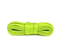 Cordones Planos de Poliéster - Cordones de Moda para Zapatillas y Sneakers - Color Duradero y Resistentes - 1 Par (Amarillo neón | 120 cm - 6 a 8 pares de ojales)