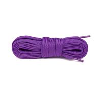 Cordones Planos de Poliéster - Cordones de Moda para Zapatillas y Sneakers - Color Duradero y Resistentes - 1 Par (Violeta | 120 cm - 6 a 8 pares de ojales)