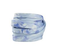 Cordones planos para zapatos deportivos con teñido anudado que no se decoloran, cordones casuales de lona, cordones unisex para botas, Cielo azul nublado, 120