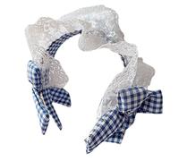 Cordones plisados para el pelo para mujer, elegante diadema de maquillaje para lavarse la cara, accesorios para el cabello, diademas de encaje multicolor para mujeres para lavarse la cara, diademas