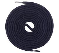 Cordones premium Mount Swiss© de 100 % algodón, resistentes, 3 mm a 4 mm de diámetro, longitudes de 45 a 200 cm, Unisex, Ms-sb-01, azul oscuro, 90 cm