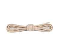 Cordones Redondos de Algodón - 1 Par, 100% Algodón, Cordones de Repuesto Resistentes y de Color Duradero para Zapatillas, Calzado Casual y Botas (Beige | 90 cm - 5 a 6 pares de ojales)