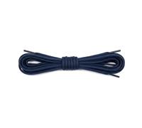 Cordones Redondos de Algodón - 1 Par, 100% Algodón, Cordones de Repuesto Resistentes y de Color Duradero para Zapatillas, Calzado Casual y Botas (Azul marino | 120 cm - 6 a 8 pares de ojales)